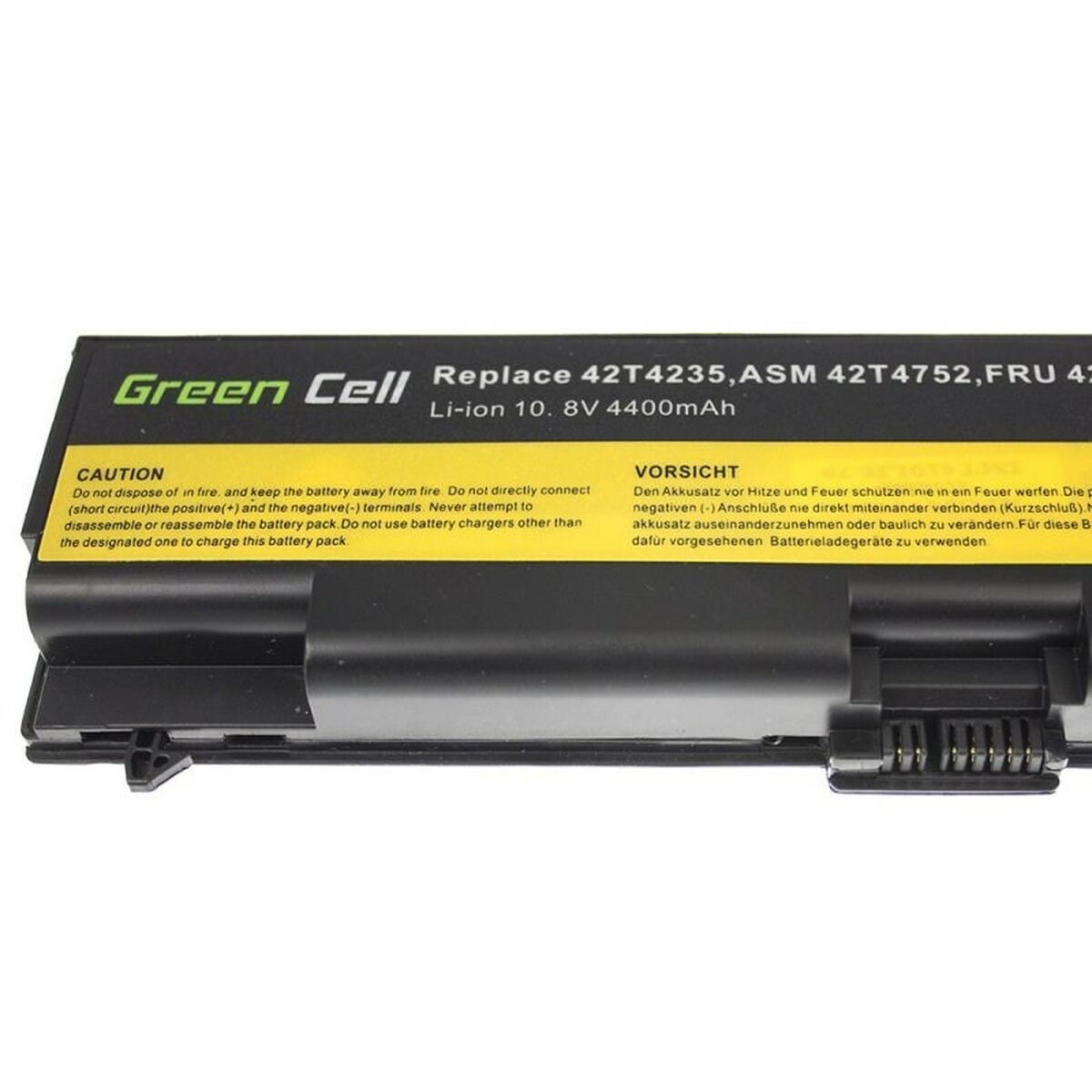 Laptopbatteri Green Cell LE05 Svart 4400 mAh